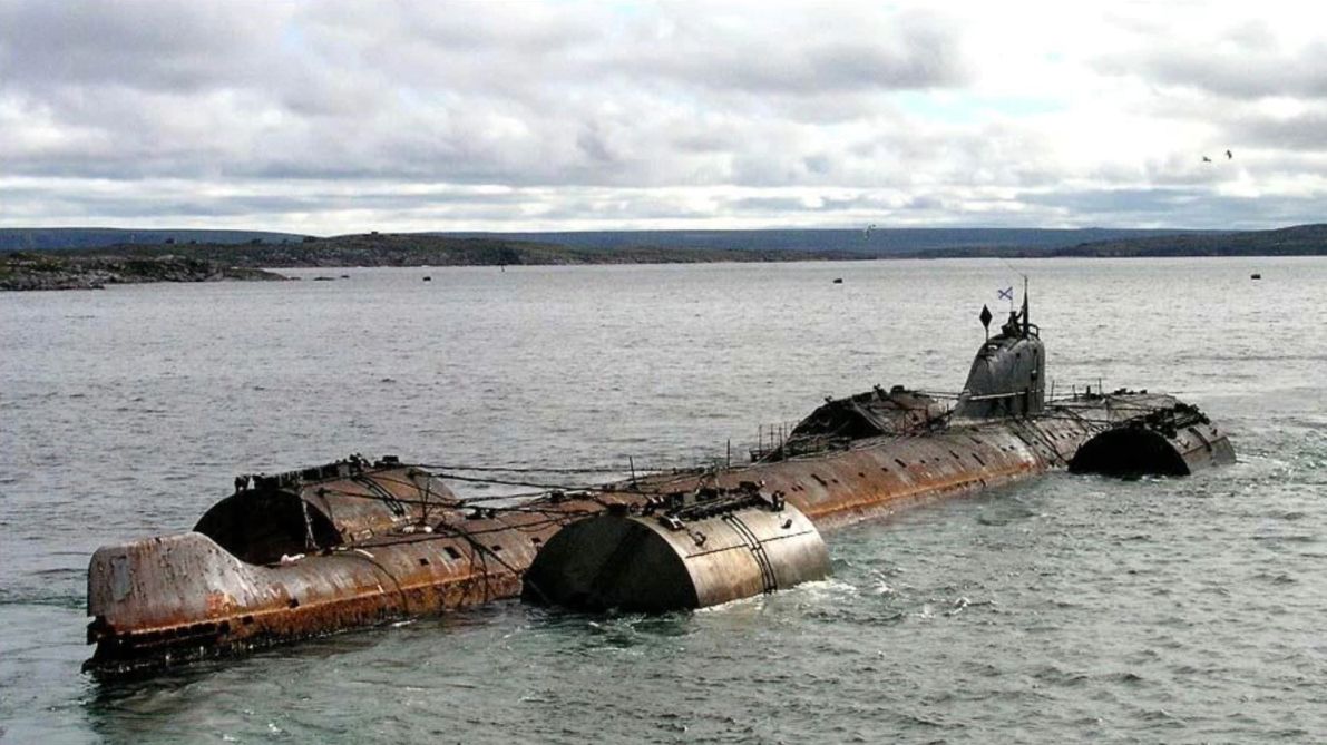 Recently found the Soviet K-159 nuclear submarine sunken into the Kara Sea.