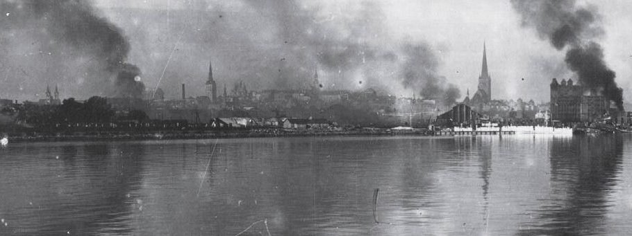 1941 Tallinn 28.august laevalt „Jaan Teär” pildi lõik.